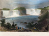 Niagara Falls, 1837. /Nfrom Near Clifton House. Colored Engraving, 1837, After W. H. Bartlett. Poster Print by Granger Collection - Item # VARGRC0010597