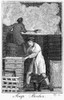 Colonial Soapmaker. /Na Colonial American Soapmaker Assisted By An Indentured Servant. Line Engraving, Late 18Th Century. Poster Print by Granger Collection - Item # VARGRC0063665