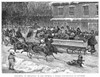 New York: Sleighing, 1860. /Nsleighing On Broadway In 1860, Showing A Public Conveyance On Runners. Wood Engraving, American, 1860. Poster Print by Granger Collection - Item # VARGRC0059965