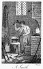 Colonial Blacksmith. /Na Colonial American Blacksmith. Line Engraving, Late 18Th Century. Poster Print by Granger Collection - Item # VARGRC0003270