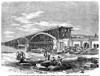 Bridge Construction, 1866. /Nthe New Railroad Bridge Across The Susquehanna River, From Havre De Grace To Perryville, Maryland. Wood Engraving, 1866. Poster Print by Granger Collection - Item # VARGRC0099234