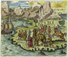 Caravan, 1575. /Nmerchants With Their Camel Caravans (Foreground And Background) In Asia. French Woodcut, 1575. Poster Print by Granger Collection - Item # VARGRC0034853