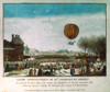 Ballooning, Paris, 1783. /Ncharles And Robert'S First Ascent In A Hydrogen Balloon In Paris, France, 1 December 1783. Poster Print by Granger Collection - Item # VARGRC0020362