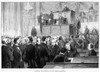 France: Government, 1875. /N'Electing The Senators In The French Assembly.' Line Engraving, 1875. Poster Print by Granger Collection - Item # VARGRC0079028