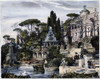 Ancient Roman Villa. /Nroman Villa Of The Imperial Period. Line Engraving, Late 19Th Century. Poster Print by Granger Collection - Item # VARGRC0067099