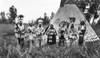 Blackfoot Singers, C1913. /Na Group Of Blackfoot Men And One Woman Singing In Front Of A Tepee. Photograph, C1913. Poster Print by Granger Collection - Item # VARGRC0108063