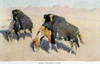Remington: Buffalo Hunt. /N'Indians Simulating Buffalo.' Oil Painting By Frederic Remington, C1901. Poster Print by Granger Collection - Item # VARGRC0120355