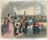 Freedmen'S School, 1866. /N'Primary School For Freedmen, In Charge Of Mrs. Green, At Vicksburg, Mississippi.' Wood Engraving, American, 1866. Poster Print by Granger Collection - Item # VARGRC0008341