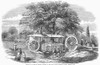 Botany: Tree Removal. /Nremoval Of A Tree By Barron'S Machine, In The Royal Botanic Society'S Garden, Regent'S Park, London, England. Wood Engraving, 1855. Poster Print by Granger Collection - Item # VARGRC0091030