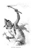 Tuscarora Warrior. /Na Tuscarora On The Warpath. Wood Engraving, 19Th Century. Poster Print by Granger Collection - Item # VARGRC0046922