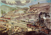 Panama Canal: Excavation. /Nexcavating The Panama Canal Near Emperador: Contemporary Colored Engraving. Poster Print by Granger Collection - Item # VARGRC0008530