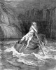 Dante: Inferno. /Ncharon, Ferryman Of The River Styx. Wood Engraving, 1861, After Gustave Dore. Poster Print by Granger Collection - Item # VARGRC0001145