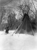 Sioux Tipi, C1908. /Na Sioux Native American Woman Approaching Her Tipi, Carrying Firewood Through The Snow. Photographed By Edward S. Curtis, C1908. Poster Print by Granger Collection - Item # VARGRC0116793