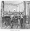 Check Forger, 1890./Na Check Forger Is Caught At A New York Bank. Wood Engraving, American, 1890. Poster Print by Granger Collection - Item # VARGRC0091713