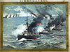 Russo-Japanese War, 1904. /Njapanese Battleships Bombarding Russian Battleships In A Surprise Naval Assault On The Russian Fleet At L�shun Bay, Port Arthur, China. Color Lithograph, 1904. Poster Print by Granger Collection - Item # VARGRC0116034