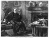 Giuseppe Mazzini (1805-1872). /Nitalian Patriot. Mazzini In His Study At Brompton, London. Engraving, English, 1872. Poster Print by Granger Collection - Item # VARGRC0370641
