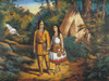 Hiawatha'S Wedding. /Nthe Wedding Of Hiawatha And Minnehaha. Colored Lithograph By Currier & Ives, 1858. Poster Print by Granger Collection - Item # VARGRC0011658