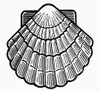 Symbol: Scallop Shell. /Na Symbol For Safe Travel. Line Engraving. Poster Print by Granger Collection - Item # VARGRC0098448