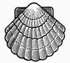 Symbol: Scallop Shell. /Na Symbol For Safe Travel. Line Engraving. Poster Print by Granger Collection - Item # VARGRC0098448