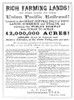 Railroad Land Sale, C1870. /Nland Sale Advertisement From The Union Pacific Railroad, C1870. Poster Print by Granger Collection - Item # VARGRC0044745