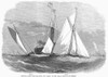 England: Yacht Race, 1858. /Nthe Royal London Yacht Club Match Between 'Gnome' And 'Zillah,' Rounding Off Southend, England. Wood Engraving, 1858. Poster Print by Granger Collection - Item # VARGRC0098058