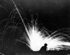 Wwi: Gondrecourt, 1918. /Nan Explosion At Night In Gondrecourt, France. Photographed By J.J. Marshall, 15 August 1918. Poster Print by Granger Collection - Item # VARGRC0186435