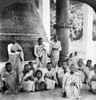 Burma: Buddhist Monks. /Na Group Of Buddhist Monks In Front Of The Great Bell Of Mingoon At The Temple, Mingoon, Burma. Stereograph, C1907. Poster Print by Granger Collection - Item # VARGRC0118260