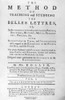 Rollin: Title Page, 1769. /Ntitle Page Of Charles Rollin'S 'The Method Of Teaching And Studying The Belles Lettres,' 1767. Copy Owned By U.S. President John Adams. Poster Print by Granger Collection - Item # VARGRC0106920