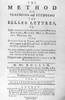 Rollin: Title Page, 1769. /Ntitle Page Of Charles Rollin'S 'The Method Of Teaching And Studying The Belles Lettres,' 1767. Copy Owned By U.S. President John Adams. Poster Print by Granger Collection - Item # VARGRC0106920
