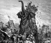 Death Of Eleazar. /Nmaccabean Attack On Assyrian Caparisoned War Elephant At Battle Of Beth Zur (I Maccabees 6: 43,46). Wood Engraving After Gustave Dor_ (1832-1883). Poster Print by Granger Collection - Item # VARGRC0042852