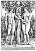 Adam And Eve. /Nthe Fall. Wooduct, C1535, By Hans Sebald Beham. Poster Print by Granger Collection - Item # VARGRC0042871