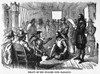Pilgrims: Treaty, 1621. /Nthe Pilgrims' Treaty With Wampanoag Chief Massasoit In William Bradford'S House At Plymouth Colony, March 1621. Wood Engraving, American, Late 19Th Century. Poster Print by Granger Collection - Item # VARGRC0066675