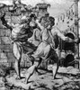 Aeneid: Dares And Entellus. /Nthe Fight Between Dares (Left) And Entellus From Virgil'S 'The Aeneid.' Line Engraving By Marco Dente, 16Th Century. Poster Print by Granger Collection - Item # VARGRC0124669