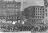 New York: Draft Riots, 1863. /Na Mob Of Rioters Attacking The Offices Of The 'New York Tribune' During The New York City Draft Riots Of 13-16 July 1863. Contemporary American Wood Engraving. Poster Print by Granger Collection - Item # VARGRC0075678