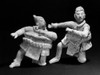 Mexico: Mayan Ball Players. /Ntwo Ceramic Figures Of Mexican Ball Players Wearing Thick Protective Clothing. From Jaina Island, Campeche, Mexico, 200-900 A.D. Poster Print by Granger Collection - Item # VARGRC0167738