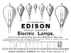 Ad: Lightbulbs, 1890. /Namerican Magazine Advertisement For Edison Lightbulbs, 1890. Poster Print by Granger Collection - Item # VARGRC0266947