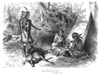 Hiawatha & Minnehaha. /Nwood Engraving From A 19Th Century Edition Of "The Song Of Hiawatha" By Henry Wadsworth Longfellow, Illustrated By Felix O.C. Darley. Poster Print by Granger Collection - Item # VARGRC0006609