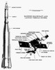 Mariner 1: Diagram, 1962. /Nnasa Diagraom Of The Mariner 1 Spacecraft (Right) And Atlas-Agena Rocket Launch Vehicle (Left), 1962. Poster Print by Granger Collection - Item # VARGRC0100356
