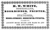 Welsh Bookplate, 1840. /Na Bookplate For H.W. White, Bookseller. Poster Print by Granger Collection - Item # VARGRC0076369