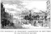 Washington: Residence. /Npresident George Washington'S Residence, The Building With A Fence, In Franklin Square, New York, In 1789. Wood Engraving, 1889. Poster Print by Granger Collection - Item # VARGRC0001071