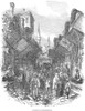 Constantinople, 1853. /Nstreet Scene In Constantinople. Wood Engraving, English, 1853. Poster Print by Granger Collection - Item # VARGRC0082129