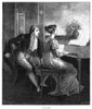 England: Couple. 1872. /N'An Old Song.' Engraving, English, 1872. Poster Print by Granger Collection - Item # VARGRC0265040