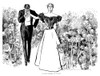 Gibson: In Garden Of Youth. /Npen And Ink Drawing By Charles Dana Gibson, 1897. Poster Print by Granger Collection - Item # VARGRC0000781
