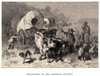 Emigrants To The West. /N'Emigration To The Western Country'. Wood Engraving After F.O.C. Darley, Late 19Th Century. Poster Print by Granger Collection - Item # VARGRC0013376