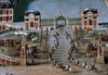 France: Versailles, 1668. /Nin A Spiral Pattern, Members Of The King'S Cavalry Ride Through The Front Gates Of The Palace Of Versailles. Detail From A Painting By Pierre Patel, 1668. Poster Print by Granger Collection - Item # VARGRC0103740