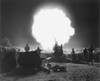 Korean War, 1952. /Na U.S. Army Gun Crew Blasts Off A Howitzer At The Enemy Line Somewhere Along The Korean Front, October 1952. Poster Print by Granger Collection - Item # VARGRC0067043