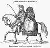Horseback Riders, C1610. /Ngentleman And Lady Of The Early 17Th Century Going To Court. Wood Engraving, 19Th Century. Poster Print by Granger Collection - Item # VARGRC0097898