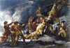 Montgomery'S Death, 1775. /Nthe Death Of General Richard Montgomery During His Assault On Quebec, 31 December 1775. Colored Engraving After John Trumbull. Poster Print by Granger Collection - Item # VARGRC0010613