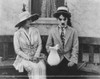 Chaplin: 'The Cure' (1917). /Ncharlie Chaplin And Edna Purviance In The Cure. Poster Print by Granger Collection - Item # VARGRC0065366
