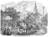 Savannah, Georgia, 1867. /Na View Of Bay Street, Savannah, Georgia. Wood Engraving, American, 1867. Poster Print by Granger Collection - Item # VARGRC0077188